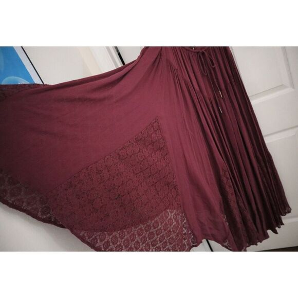 Free People OB1860210 Women's Sz S Dry Rose/Burgundy Sea Me Maxi Dress - Picture 3 of 9